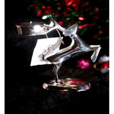 Reindeer Tealight Holder Aluminium  17 x 13 x 6cm